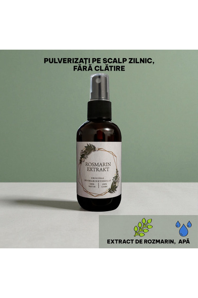 ROSMARİN Hair Growth Set – Dermaroller + Hair Growth Oil + Water with Rosemary, Ginseng, Ginger, Anti-Hair Loss