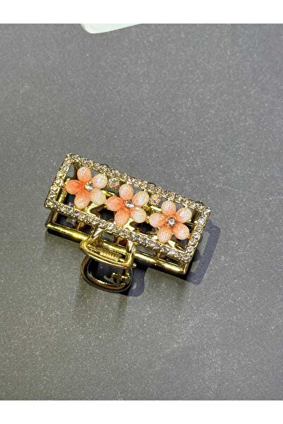 JHTshop Rectangular Hair Clip with Three Flower Details; Stylish, Elegant, and Suitable for All Styles. Ideal for Special Use