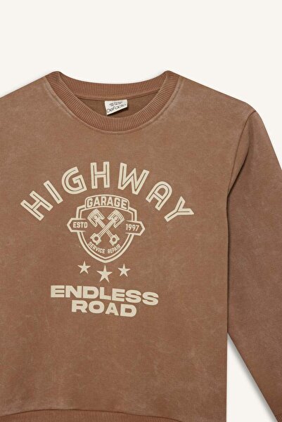 DeFacto Boy's 2-Piece Set Printed Sweatshirt Sweatpants G4967A825Wn