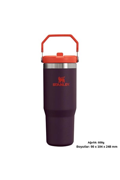 Stanley The Iceflow Flip Straw Thermos Cup with Straw 0.89 Lt Flask Purple