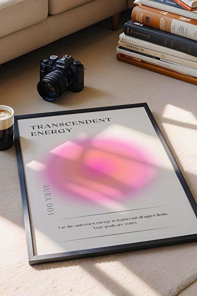 Saturn Pictură înrămată cu energie Trascendent Aura 001 Culori energetice - E...