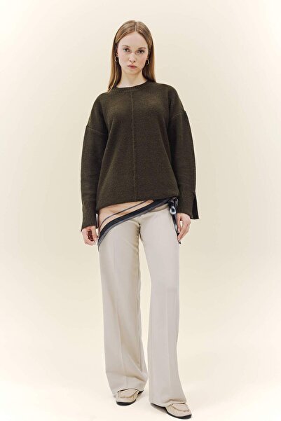 DeFacto Loose Fit Crew Neck Knitwear Sweater Tunic F4547Ax25Wn