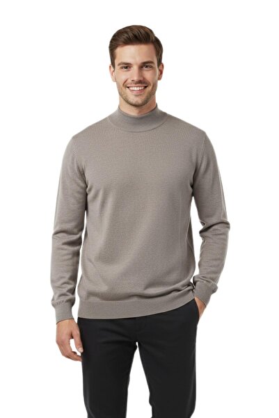 Raymons Men's Half Turtleneck Regular Fit Sweater Bgl-St04954