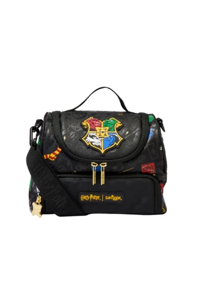 SMIGGLE Harry Potter Double Compartment Lunch Box with Strap