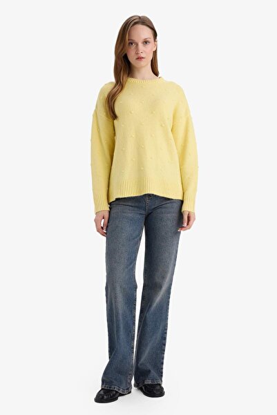 DeFacto Relax Fit Crew Neck Knitwear Sweater G4197Ax25Wn