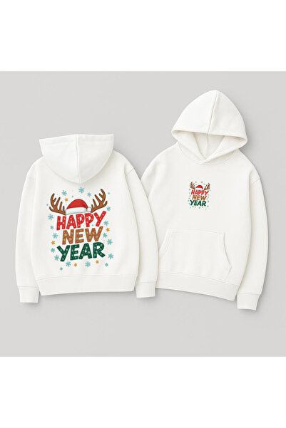 CLASSY.MODA Unisex cu glugă supradimensionat cu imprimeu Swea tricou – La mul...