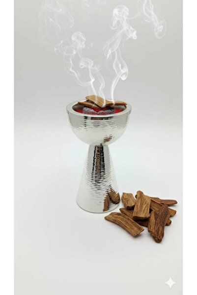 VENDIX Bakhoor Burner Premium Stainless Steel Incense with Gold Rim, Smokeless Mabkhara for Home & Majlis
