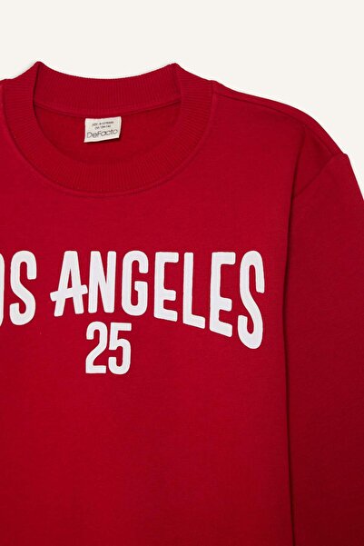 DeFacto Boy's 2-Piece Set Printed Sweatshirt Sweatpants G5644A825Cw