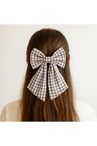 lindamina مشبك شعر على شكل فيونكة من الشريط المزخرف - تصميم أنيق وعصري