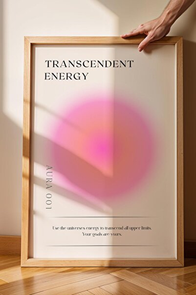 Saturn Pictură înrămată cu energie Trascendent Aura 001 Culori energetice - E...