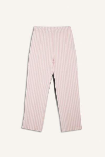 DeFacto Set de pijamale Regular Fit Top cu mâneci scurte în dungi Partea de jos lungă G7776AX25AU