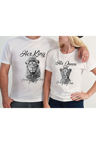 l'eivor Strong Together & His Queen - Tricou combinat pentru cuplu de îndrăgo...