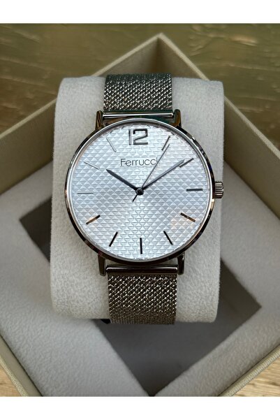 Ferrucci Hasır Erkek Kol Saati Su Geçirmez 2 Yıl Garantili