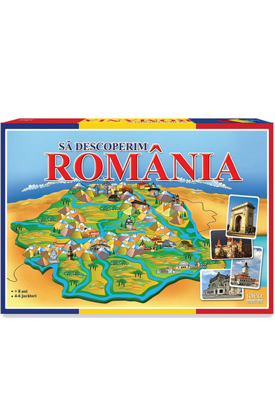 bebeLOGIC Παιδικό επιτραπέζιο παιχνίδι, Ας ανακαλύψουμε τη Ρουμανία, Διαδραστ...