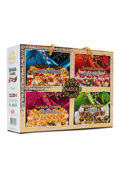 gül anadolu Rahat Mixt Anadolu 800g – Set 8 Bucăți, Arome Asortate, Dulciuri Orientale Premium