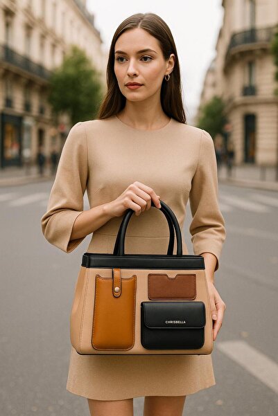 Generic CHRISBELLA Women’s Stylish Handbag with Wallet – Elegant Daily Fashion Tote Bag-33cm*23cm