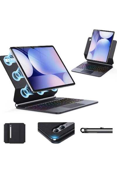 HYX Keyboard Case for Samsung Galaxy Tab S10+/S9+/S9 FE+/S8+/S7+/S7 FE 12.4"