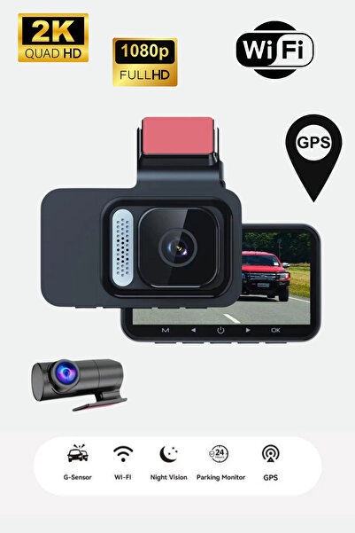 X-All داش كام كاميرتين أمامي 2K و خلفي 1080Pمع شاشة