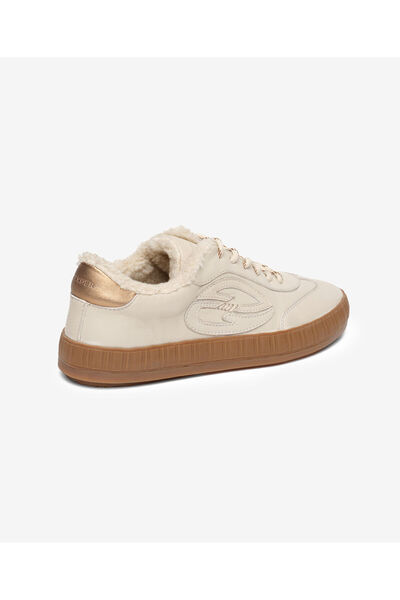 Greyder Women's Beige Genuine Leather Sneaker Shoes 5K2Sa33676