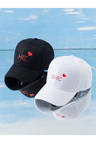 l'eivor He & She cu imprimeu Combinație de pălării cu fixare rapidă pentru cu...