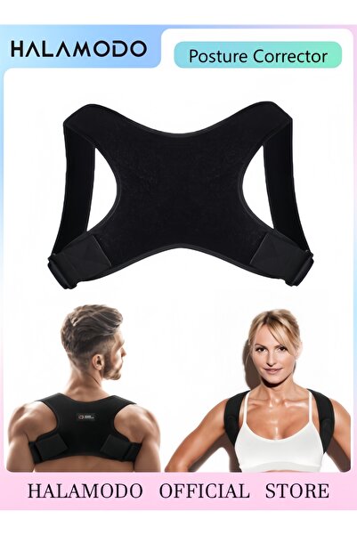 HALAMODO Posture Corrector, Adjustable Copper Infused Orthopedic Brace for Pa...