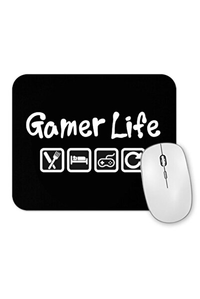 Toyaso Gamer Life Eat Sleep Game Repeat Gamer Themed Mouse Pad 23X19Cm