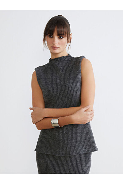 LC Waikiki Sparkling Selections from Shining Store | Crew Neck Women's Knitwear Tank Top