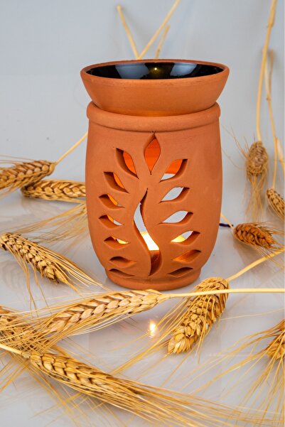 Epilons Leaf Model Handmade Pottery Censer Incense Burner