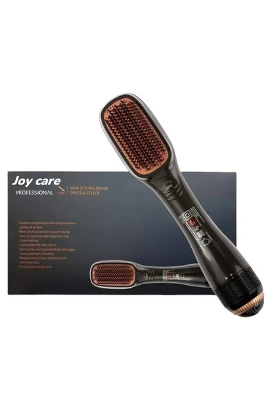 Joy 1200W Ceramic Dryer And Styler 2 In 1 Black/Beige