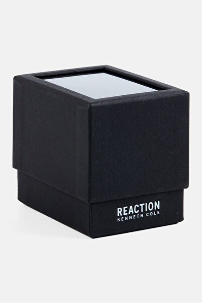 Kenneth Cole Reaction Men KRWGB7008102 Leather Analog Watch 45 mm, Black