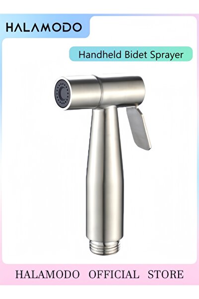 HALAMODO رشاش بيديه محمول للمرحاض، رشاش حمام من الفولاذ المقاوم للصدأ مع واجه...