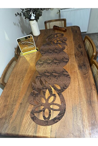 EHA LAZER Special Faux Leather Brown Runner