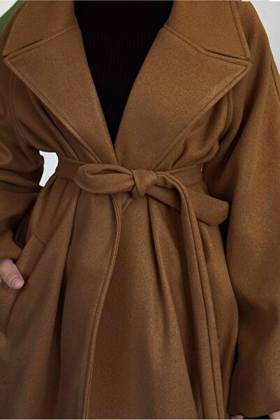 TRENDTESETTÜR Women's Taba Belted Cardigan Coat t 3616