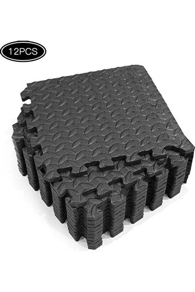 Generic 12PCS 30x30cm Protective Interlocking EVA Floor Mats - Anti-slip Exercise Cushion