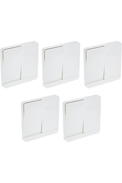 Raco مفتاح Schneider AvatarOn ثنائي الاتجاه 250 فولت 16 أمبير (عبوة من 5 قطع، أبيض)