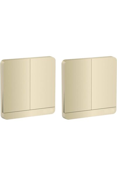 SCHNEIDER مفاتيح RACO AvatarOn ثنائية الاتجاه، 250 فولت، 16 أمبير (2، لون ذهبي نبيذي)