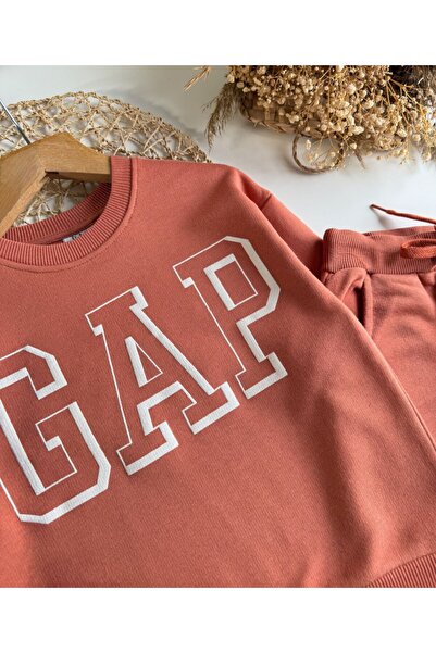 NOBLEKIDS Cinnamon Color Double Pocket Children's Set – Sweatshirt & Jogger Bottom, Ages 5–14