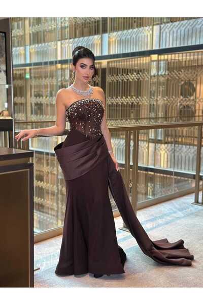 Generic Luxury dress - silk taffeta with hand-embroidered crystals