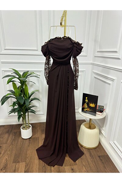 leen fashion Women's chiffon dress with sleeves