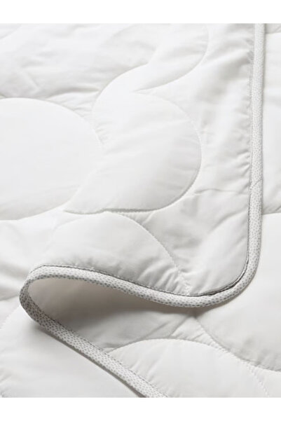 Lena St Children's quilt, white/grey, 110x125 cm