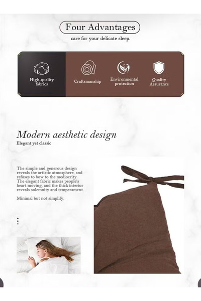 Generic Chair Cushion with Straps, Square Floor Seat Cushion, Solid Thickened Comfortable Quilted Cushion