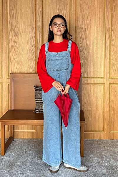 Ceylan Otantik Ολόσωμη φόρμα Ice Blue Denim Salopet