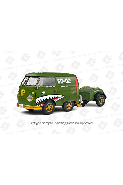 Solido Macheta auto, Volkswagen Transporter T1 Kool Kombi Army Fighter,verde,...