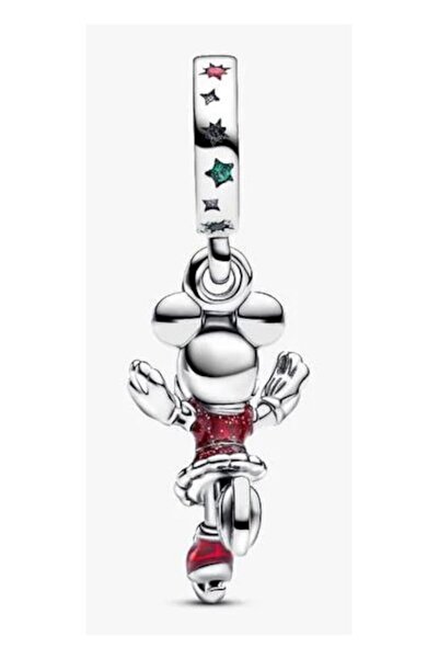 Pandora Minnie Mouse ice skating pendant charm - 925 Silver
