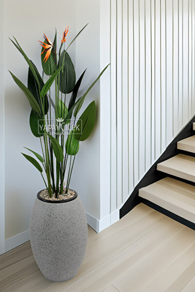 Yapay Çiçek Deposu Yapay Ağaç Elips Saksıda Çiçekli King Starliçe Ağacı 186 c...