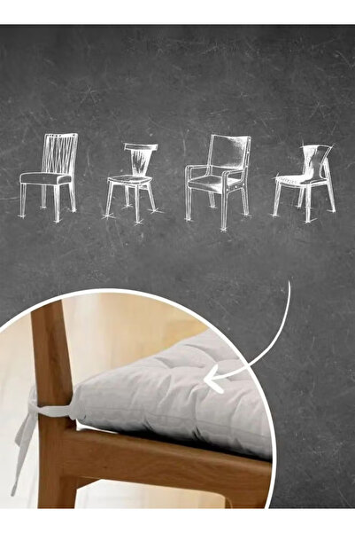 Generic Chair Cushion with Straps, Square Floor Seat Cushion, Solid Thickened Comfortable Quilted Cushion