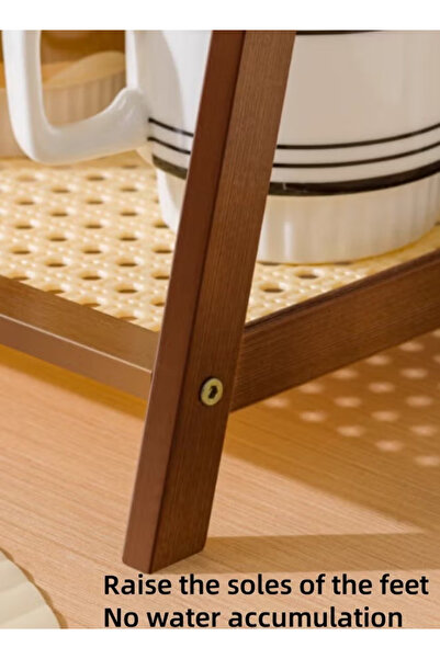 Generic Double-Layer Countertop Storage Rack Kitchen and Bathroom Organizer Kitchen Storage and Sorting Rack