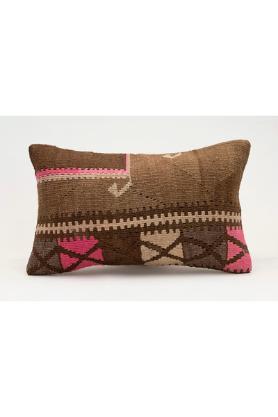 Kilim Whole Sale غطاء وسادة عتيق مصنوع يدويًا من الكليم والصوف، مقاس 30x50 سم