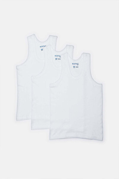 REDTAG White 3 Pack Vest Basic
