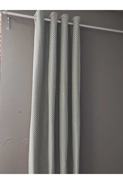 Evcimenhome Lined Rustic Curtain with Eyelet Metal Rings 170Cmx230Cm Brid